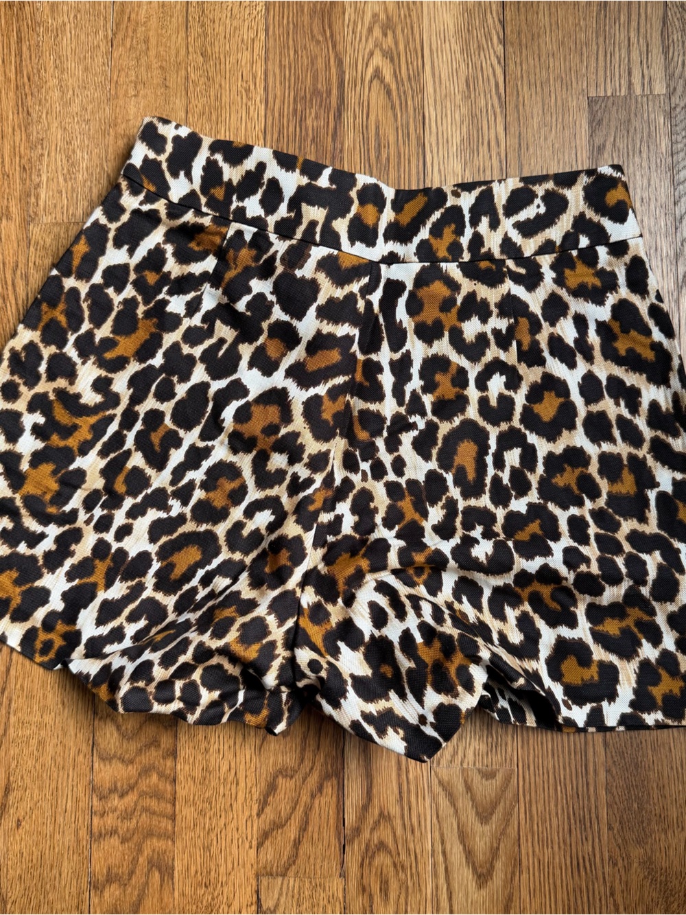 NWT J.Crew Leopard Animal Print Structured Tailored Shorts Size 4